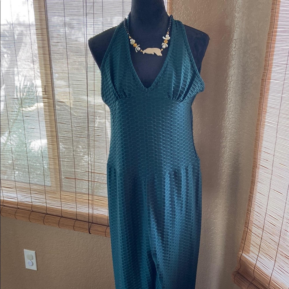 Elegant Green Halter Jumpsuit